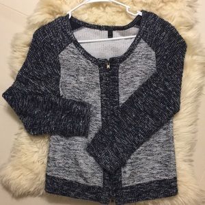 Jcrew two tone cardigan